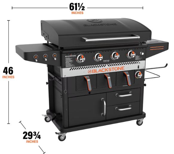 Blackstone Patio 36‑Inch Griddle Cooking Station with Air Fryer (Model 1923)