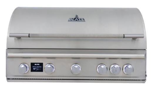 Blaze LTE PRO 40-Inch 5-Burner Built-in Natural Gas Grill w/ Digital Temperature Screen & Rear Infrared Burner - BLZ-5LTEPRO-NG