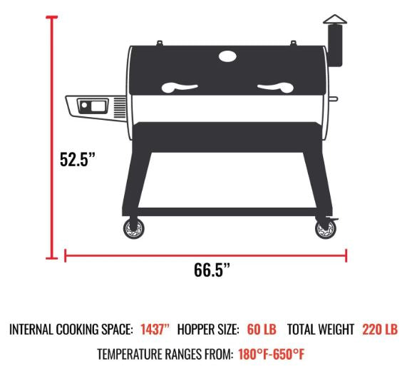 Recteq Flagship XL 1400 Wood Pellet Grill - RT-1400