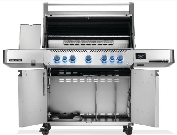 Napoleon Prestige 665 Connected, Propane Gas Grill with Infrared Side and Rear Burner, Stainless Steel