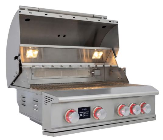 Blaze LTE PRO 32-Inch 4-Burner Built-in Propane Gas Grill w/ Digital Temperature Screen & Rear Infrared Burner - BLZ-4LTEPRO-LP