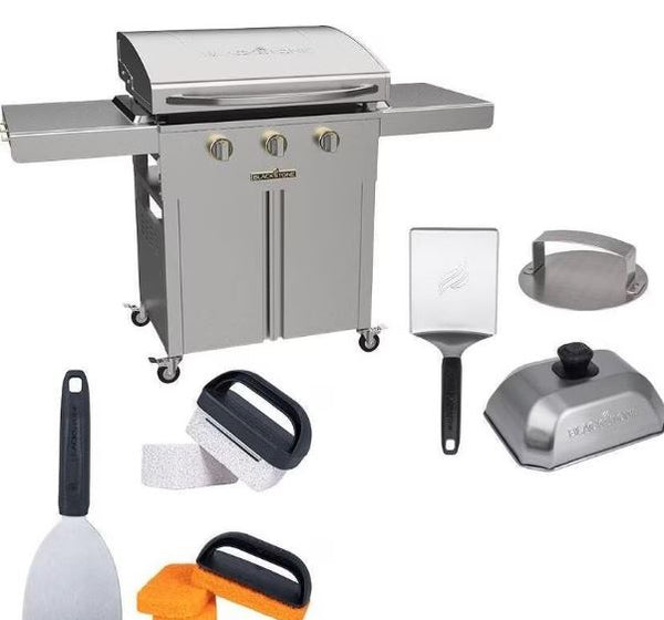 Blackstone Select 28″ Griddle w/ Cabinet + Hamburger & Cleaning Kit – Model 6009