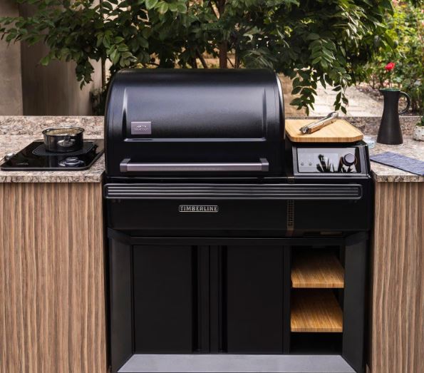 Traeger All-New Timberline Wi-Fi Controlled Wood Pellet Grill W/ WiFire & Built-In Trim Kit - TBB86RLG