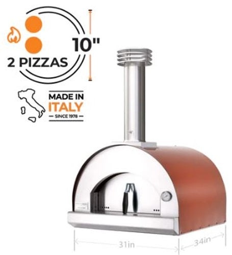 Fontana Forni Margherita Wood-Fired Oven Red