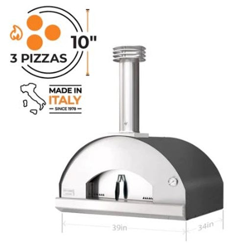 Fontana Forni Mangiafuoco Wood-Fired Oven Gray