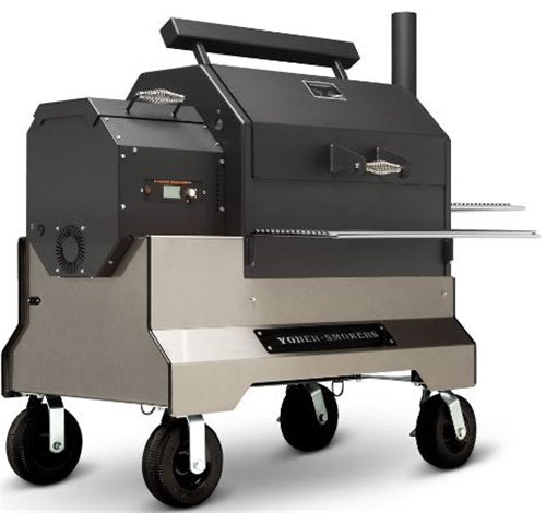 Yoder Smokers YS640S Competition Cart Silver - Call 985-231-7278 or email todd@pitstopandoutdoors.com to purchase and/or arrange shipping