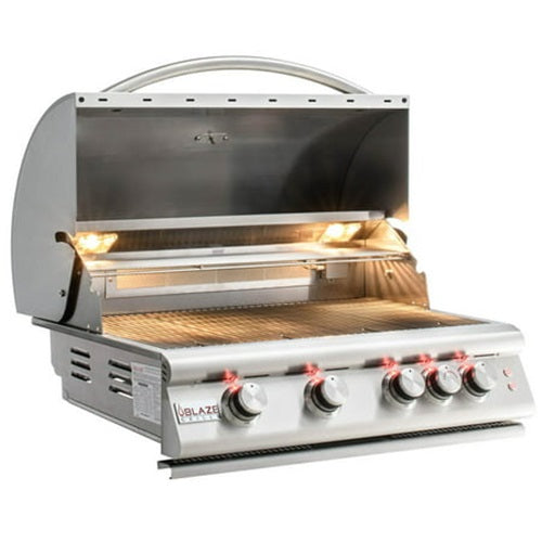 Blaze Lte 32-inch 4-burner Built-in Natural Gas Grill With Rear Infrared Burner & Grill Lights