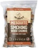 Mr. Bar-B-Q Mesquite Smoking Wood Chunks | All-Natural BBQ Wood Chunks | Delicious Smokey Spicy Flavor | 3.5 Pound Bag of Wood Chunks