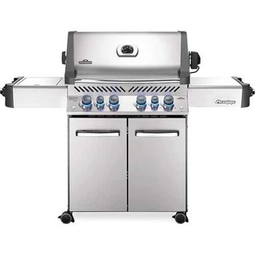 Napoleon Prestige 500 Propane Gas Grill With Infrared Rear Burner And Infrared Side Burner