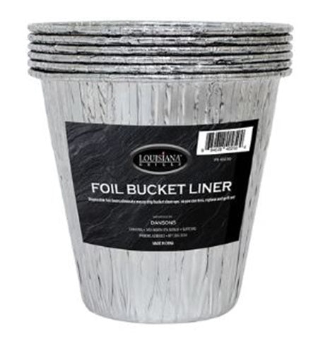 Louisiana Grills Disposable Foil Bucket Liners 6/pk
