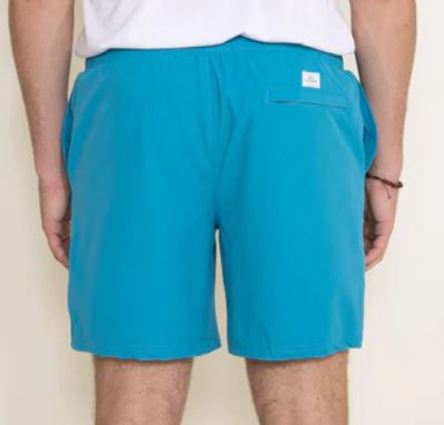 Simply Southern Hula Lined Blue Shorts