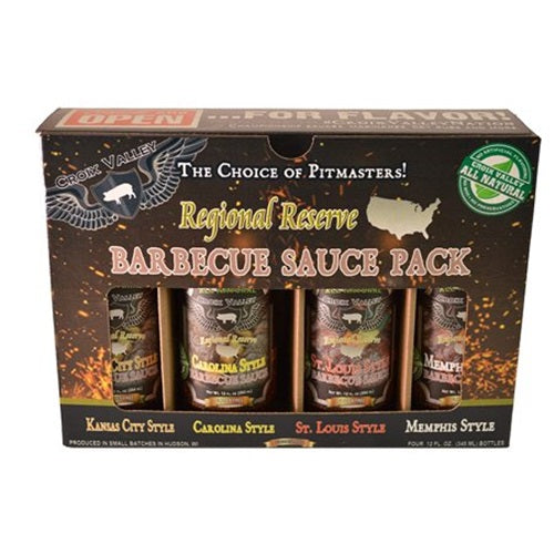 Croix Valley, All Natural and Gluten Free, Regional Reserve BBQ Sauce Gift Pack