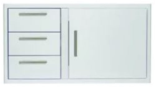 Blaze 39-Inch Access Door and Triple Drawer Combo