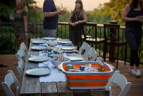 XL BBQ Prep Tub Orange