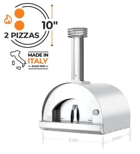 Fontana Forni Margherita Wood-Fired Oven Stainless