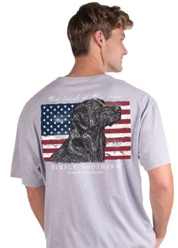 Simply Southern Flag Dog T-Shirt